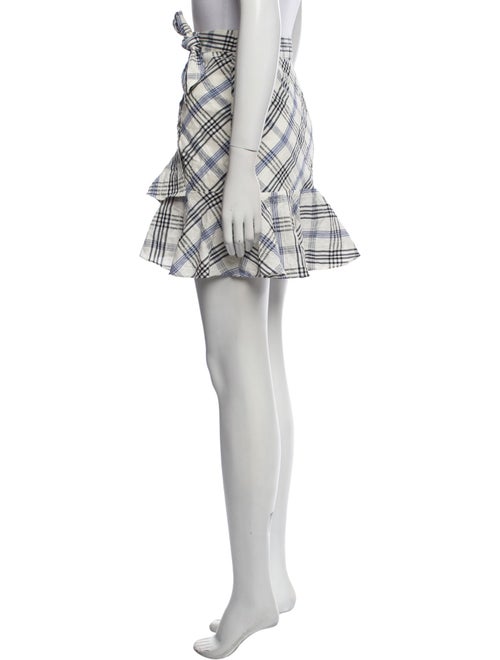 Veronica Beard Plaid Print Mini Skirt