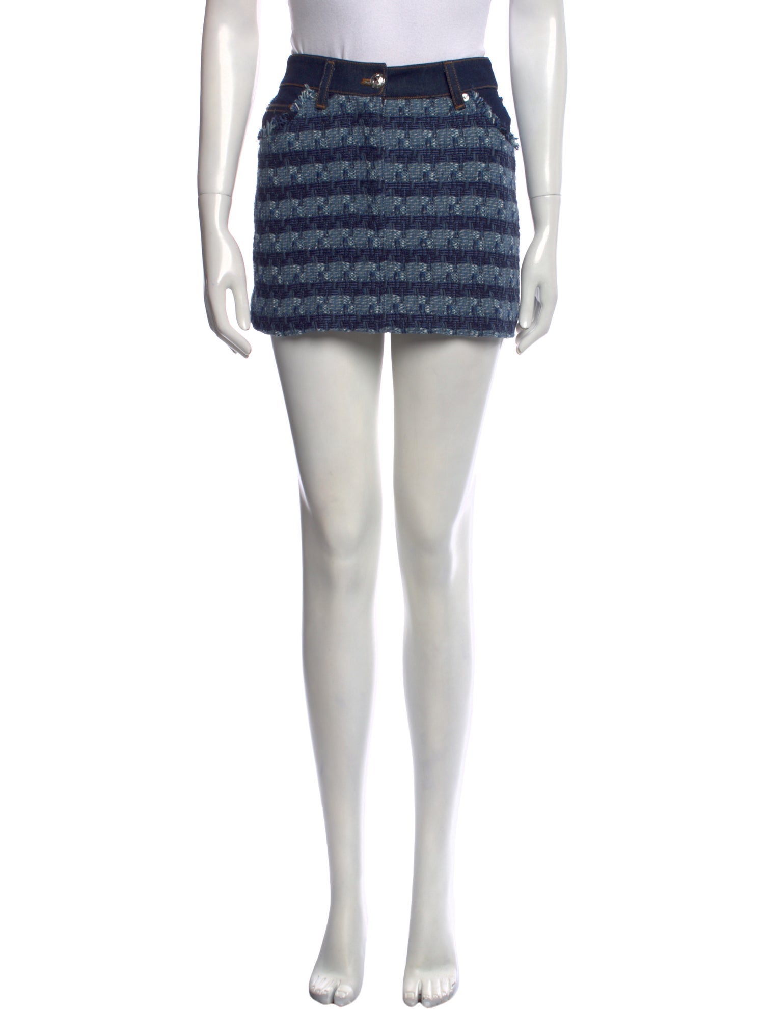 Veronica Beard Striped Mini Skirt