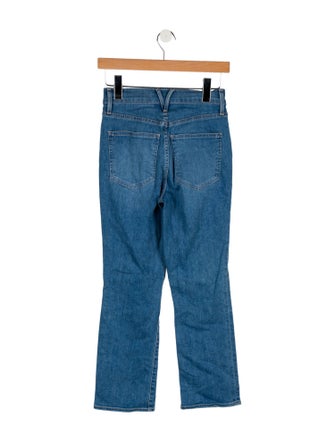 Veronica Beard Mid-Rise Straight Leg Jeans