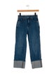 Veronica Beard High-Rise Straight Leg Jeans