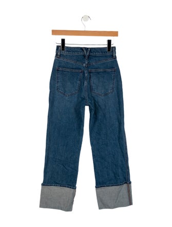 Veronica Beard High-Rise Straight Leg Jeans