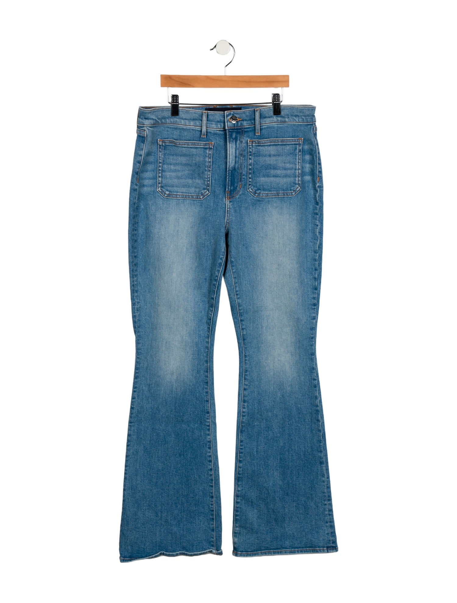 Veronica Beard High-Rise Wide Leg Jeans