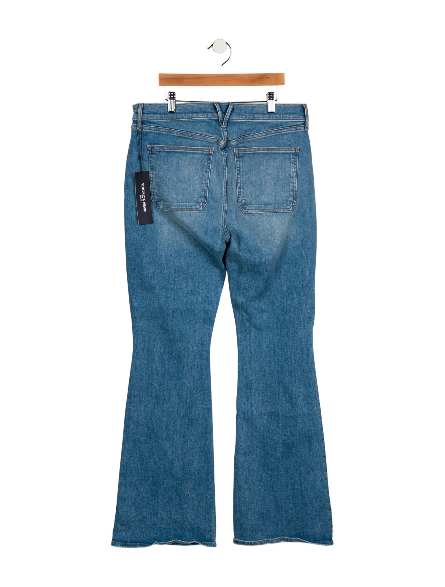 Veronica Beard High-Rise Wide Leg Jeans