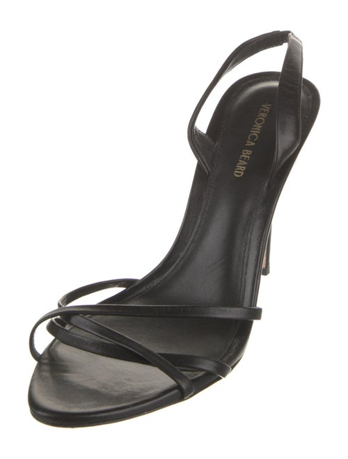 Veronica Beard Patent Leather Slingback Sandals