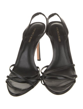 Veronica Beard Patent Leather Slingback Sandals