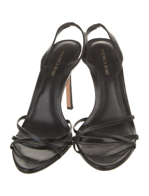 Veronica Beard Patent Leather Slingback Sandals