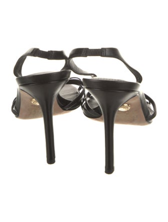 Veronica Beard Patent Leather Slingback Sandals