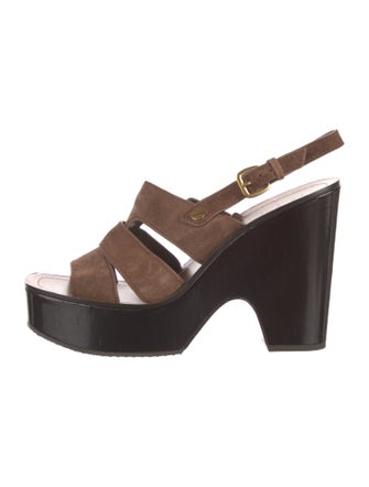 Veronica Beard Suede Slingback Sandals