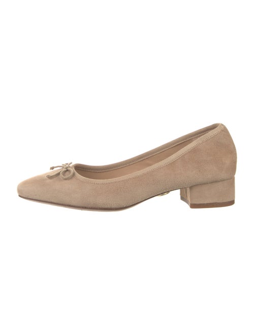 Veronica Beard Suede Bow Accents Flats