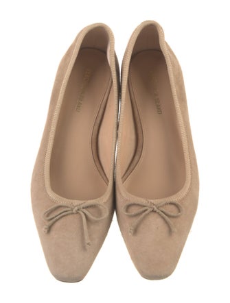 Veronica Beard Suede Bow Accents Flats