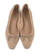 Veronica Beard Suede Bow Accents Flats