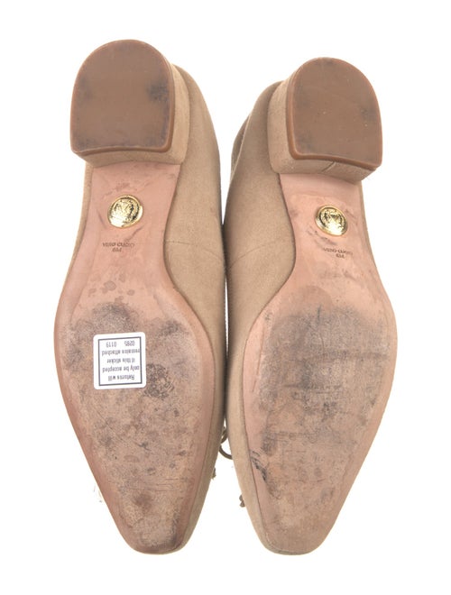 Veronica Beard Suede Bow Accents Flats