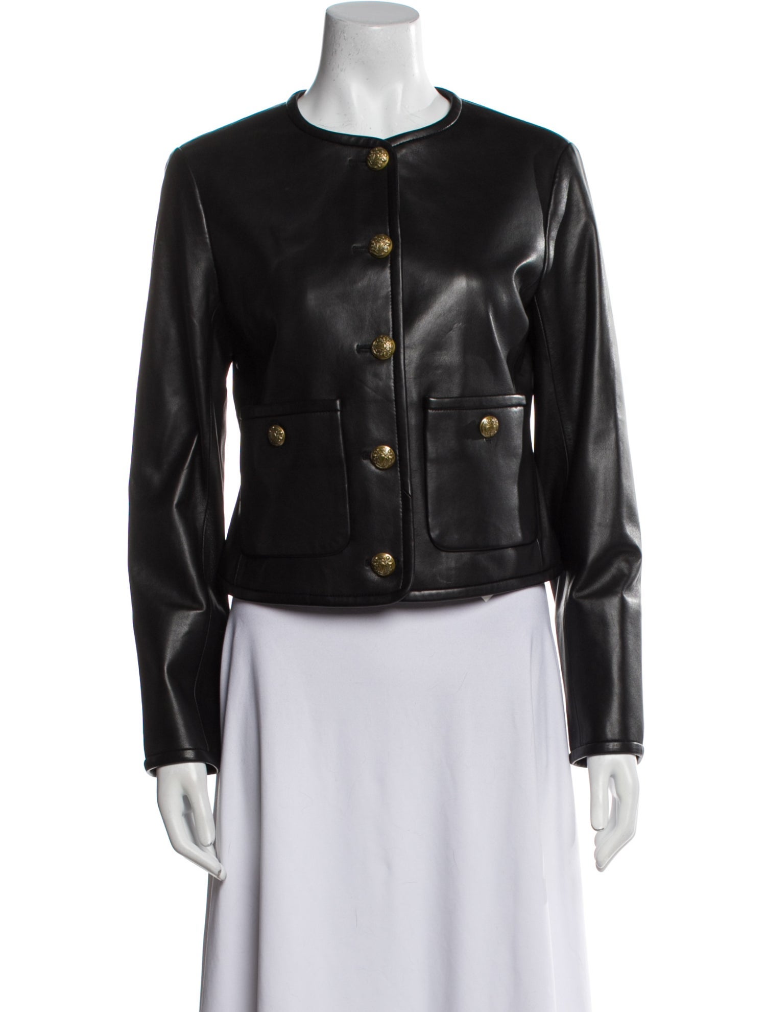 Veronica Beard Lamb Leather Biker Jacket w/ Tags