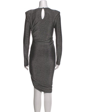 Veronica Beard Scoop Neck Midi Length Dress