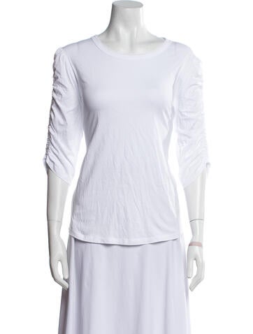 Veronica Beard Tops Bateau Neckline Three-Quarter Sleeve T-Shirt XL