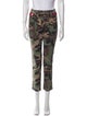Veronica Beard Camouflage Print Straight Leg Pants