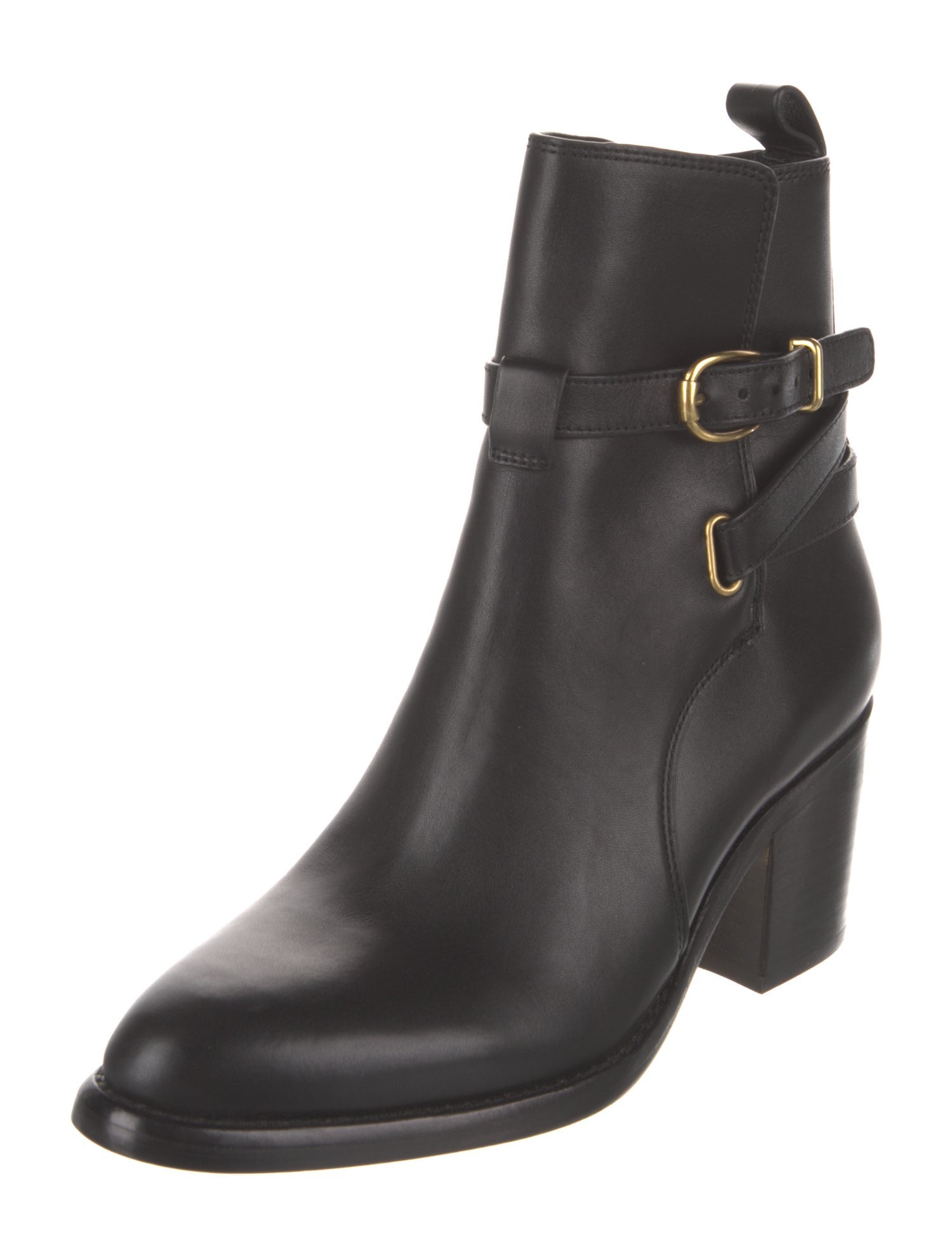 Veronica Beard Leather Moto Boots