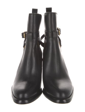 Veronica Beard Leather Moto Boots