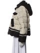 Veronica Beard Tweed Pattern Down Jacket