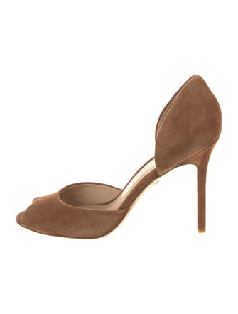 Veronica Beard Suede D'Orsay Pumps