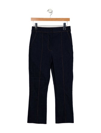 Veronica Beard High-Rise Straight Leg Jeans