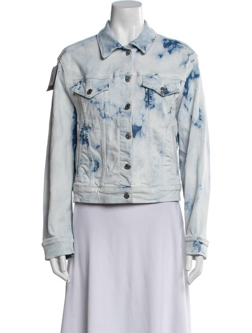 Veronica Beard Tie-Dye Print Denim Jacket