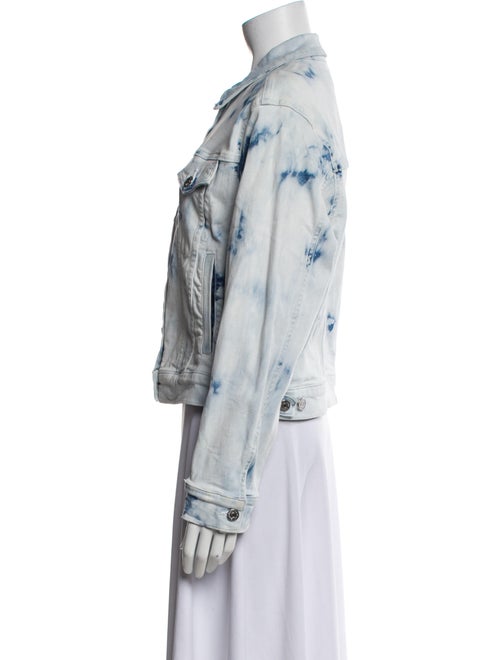 Veronica Beard Tie-Dye Print Denim Jacket