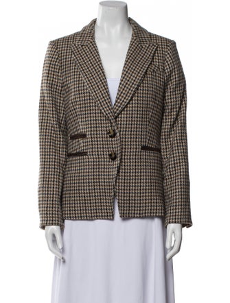 Veronica Beard Houndstooth Print Blazer