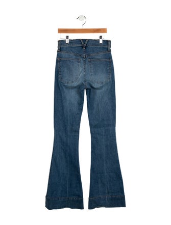 Veronica Beard Mid-Rise Wide Leg Jeans