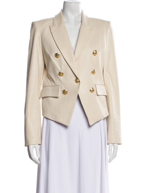 Veronica Beard Lamb Leather Blazer