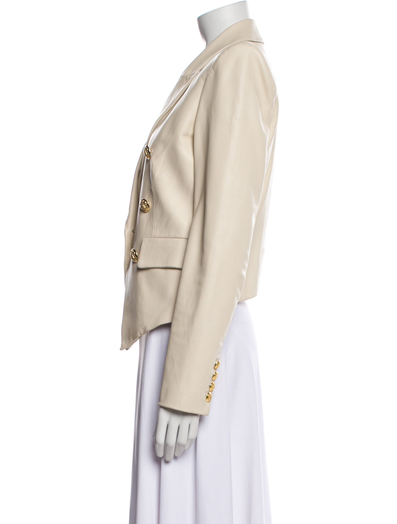 Veronica Beard Lamb Leather Blazer