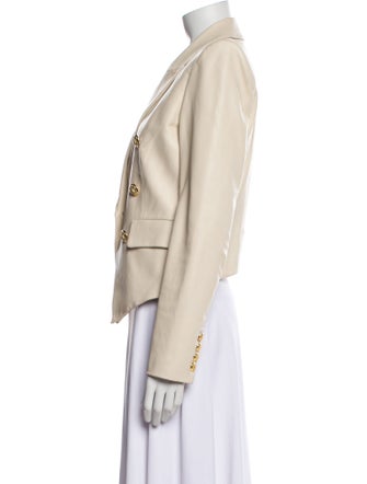 Veronica Beard Lamb Leather Blazer