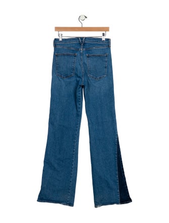 Veronica Beard Mid-Rise Wide Leg Jeans