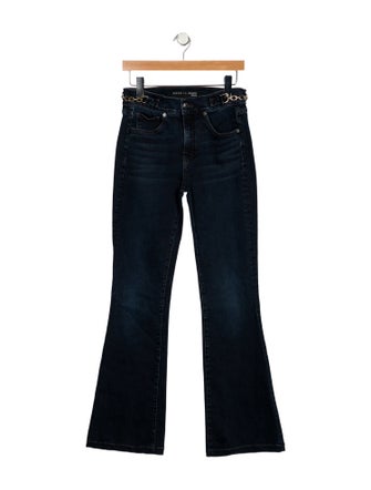 Veronica Beard Mid-Rise Wide Leg Jeans