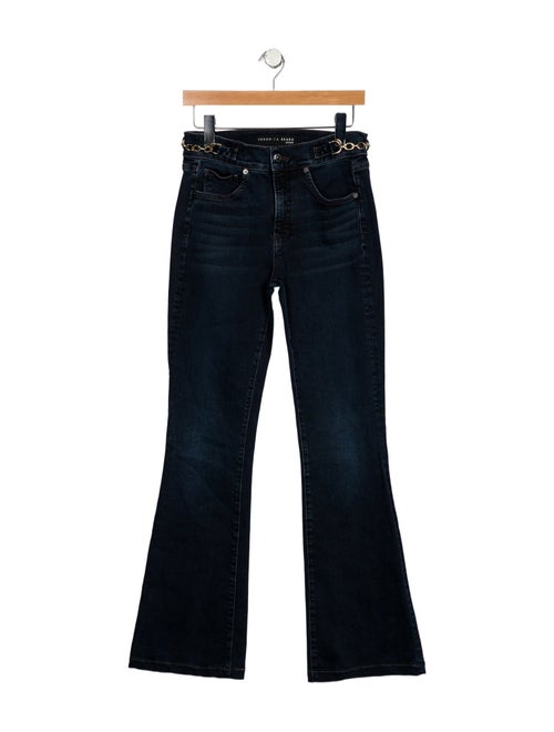 Veronica Beard Mid-Rise Wide Leg Jeans