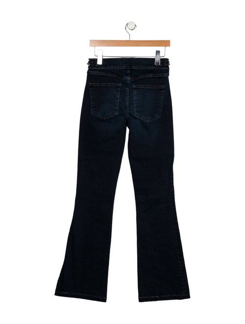 Veronica Beard Mid-Rise Wide Leg Jeans