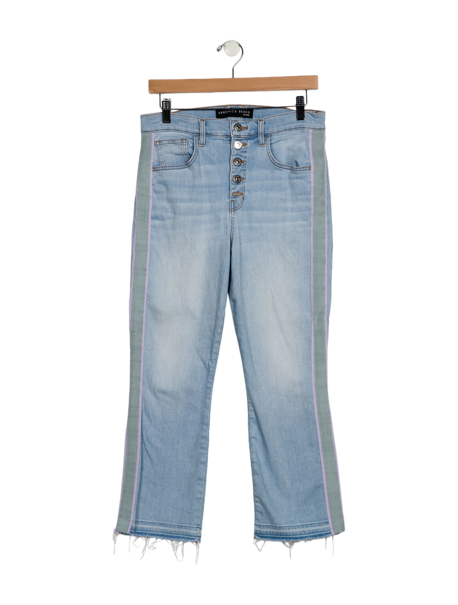 Veronica Beard High-Rise Straight Leg Jeans
