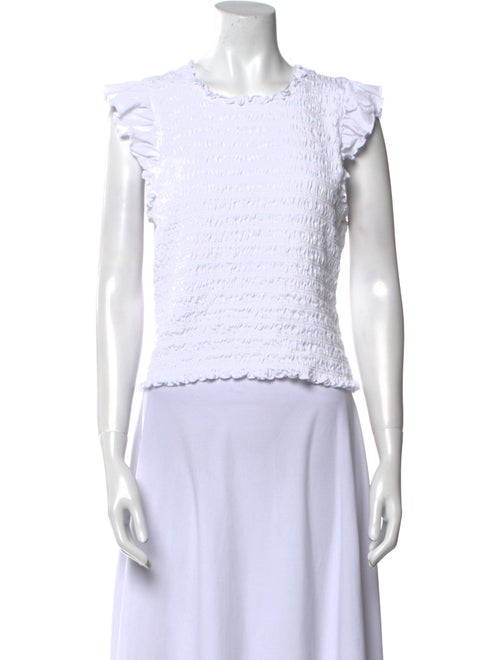 Veronica Beard Crew Neck Short Sleeve Top