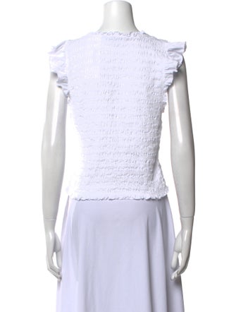 Veronica Beard Crew Neck Short Sleeve Top