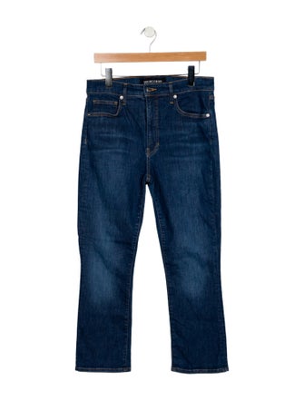 Veronica Beard High-Rise Straight Leg Jeans