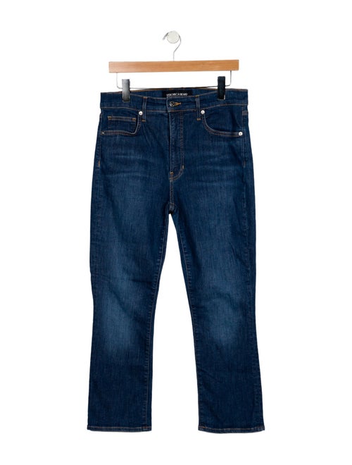 Veronica Beard High-Rise Straight Leg Jeans