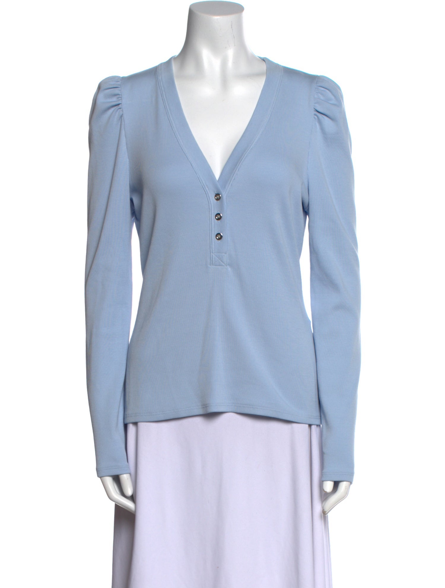 Veronica Beard V-Neck Long Sleeve Polo w/ Tags