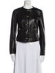 Veronica Beard Lamb Leather Biker Jacket