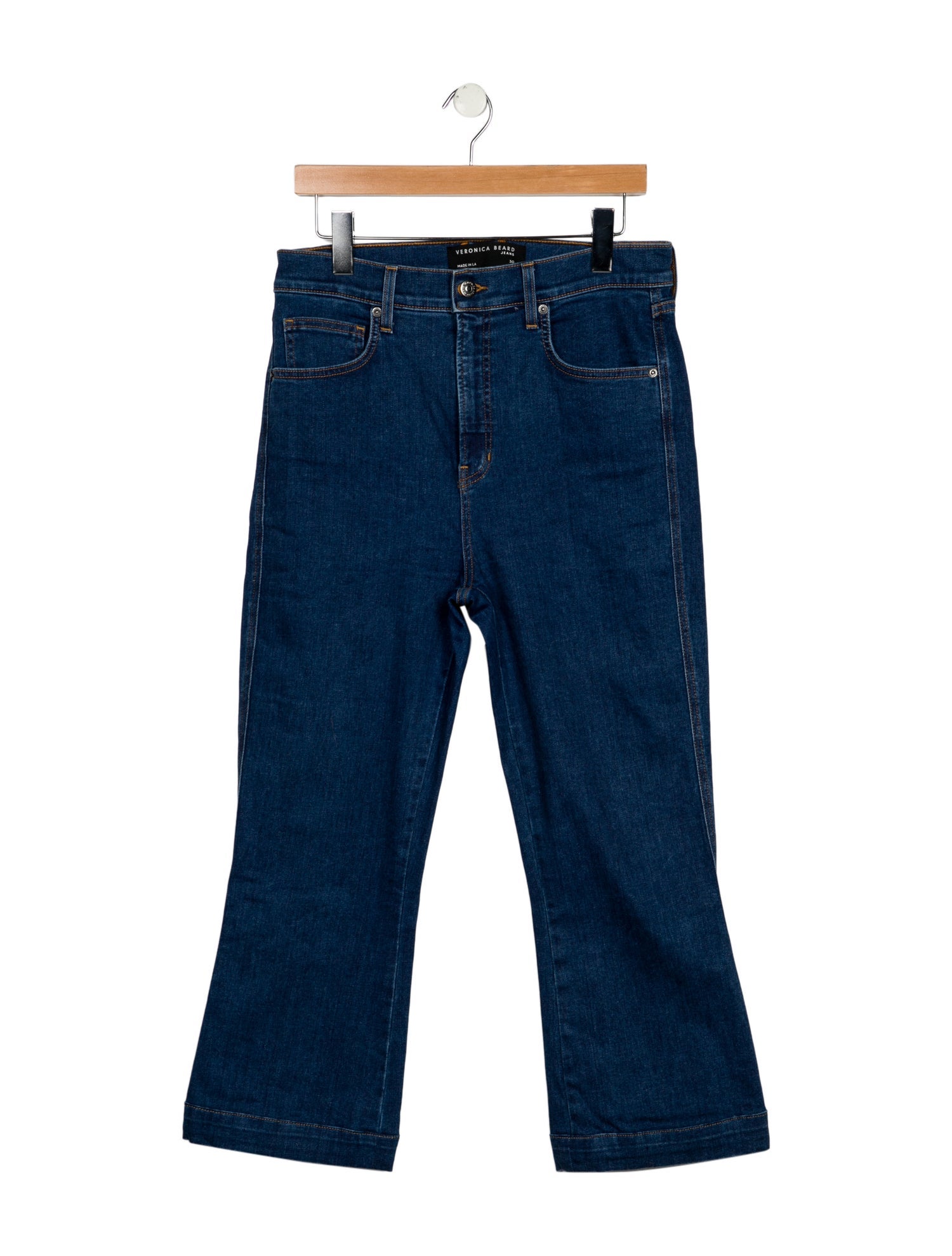 Veronica Beard High-Rise Wide Leg Jeans