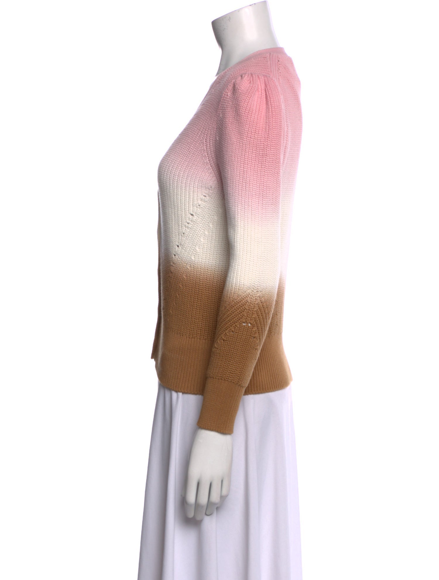 Veronica Beard Striped V-Neck Sweater