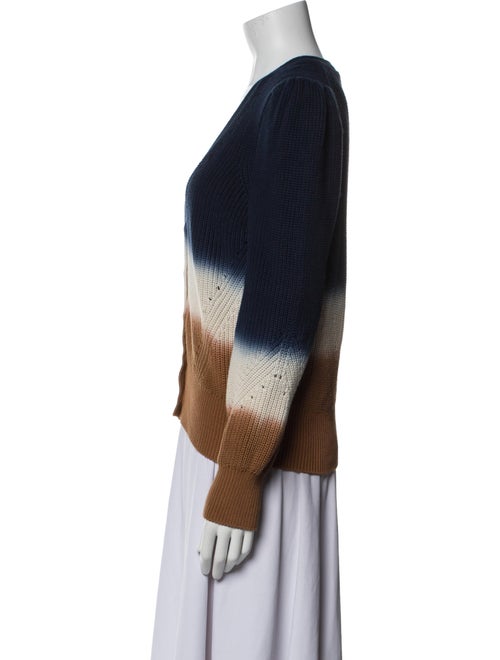 Veronica Beard Striped V-Neck Sweater