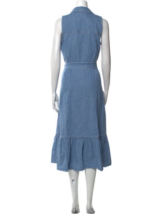 Veronica Beard V-Neck Midi Length Dress