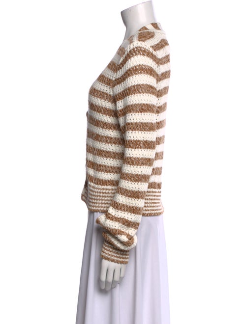 Veronica Beard Striped V-Neck Sweater