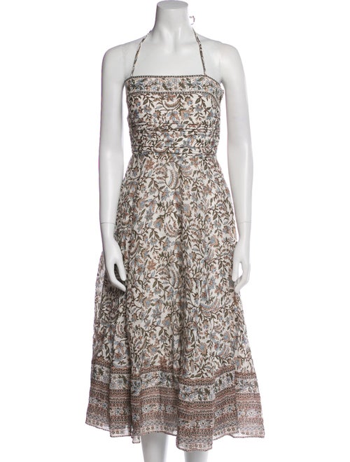 Veronica Beard Floral Print Long Dress