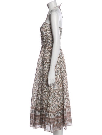 Veronica Beard Floral Print Long Dress
